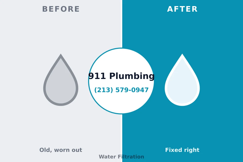 Before and after: plumbing repair Woodcliff Lake, NJ